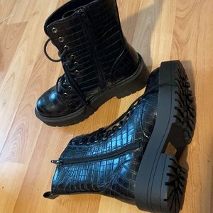 Chunky Platform Combat boots